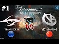 Слишком КРАСИВАЯ Дота! | Secret vs VG #1 (BO3) | The International 2018