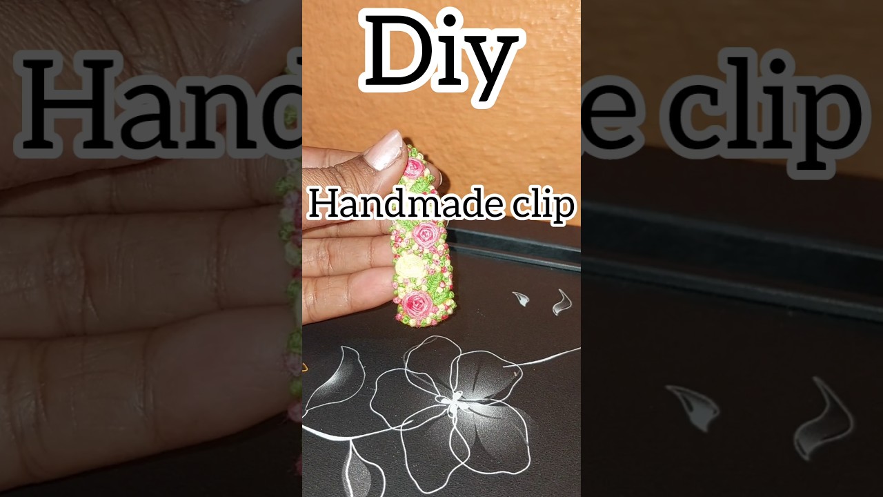 Turning Thread into Beauty | Embroidery Hair Clip ✨