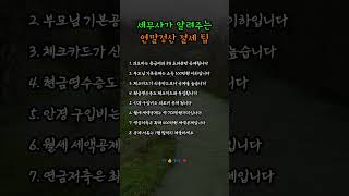세무사가 알려주는 연말정산 절세 팁