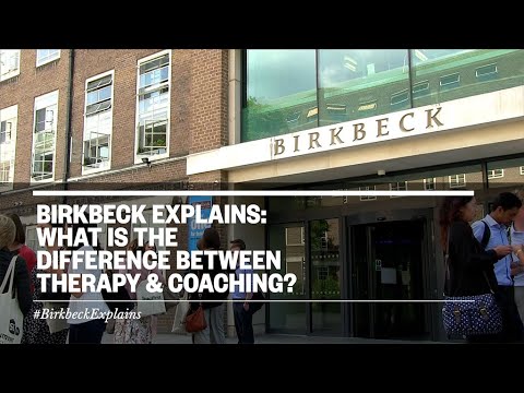 Birkbeck Explains: What is the difference between therapy and coaching?