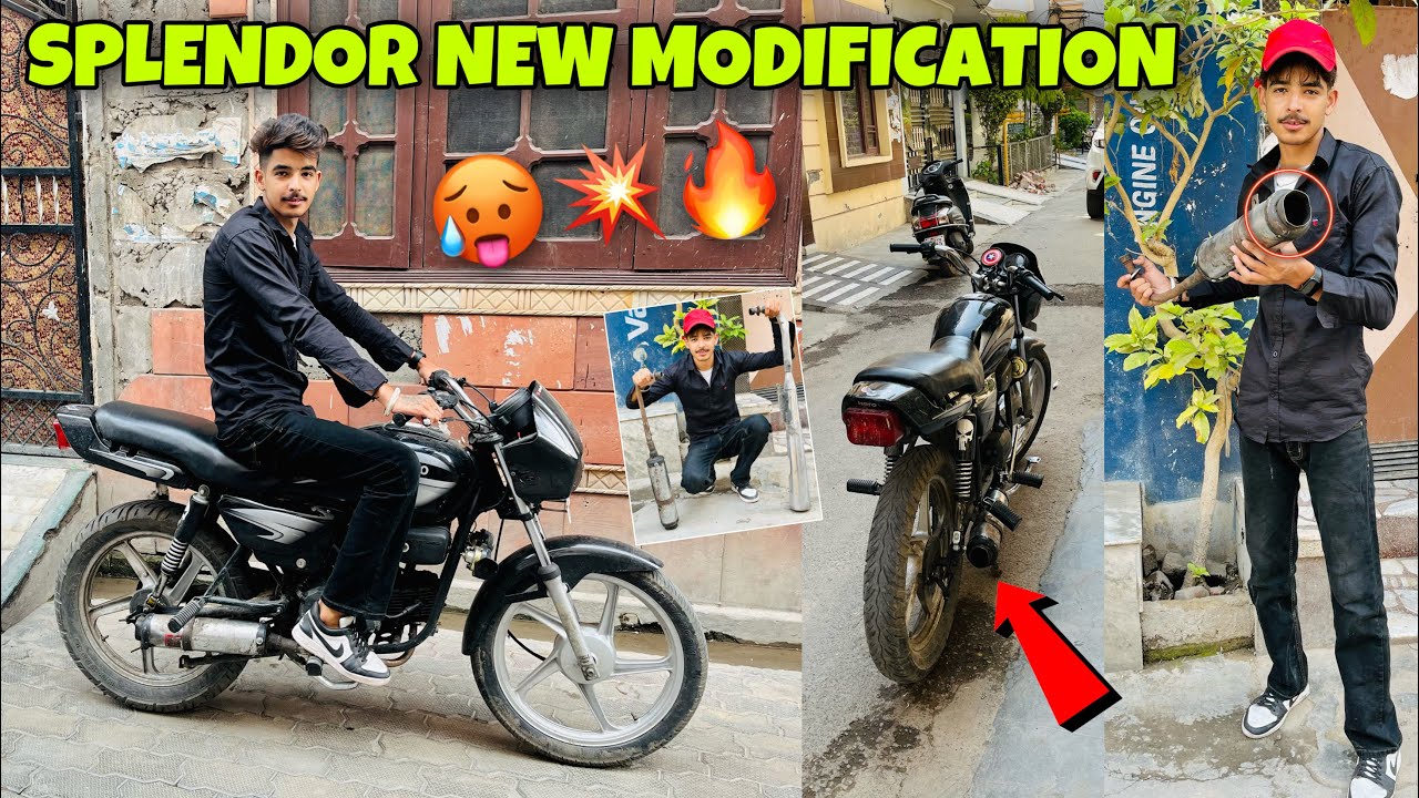 Splendor New silencer🥵💥* Only ₹300😱* CRAZY SOUND |Patake| Which Is Best ...