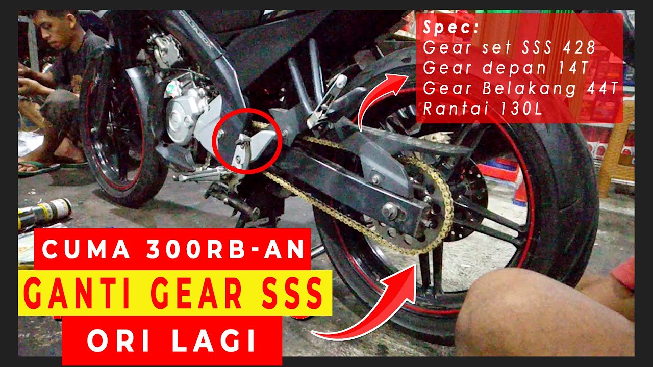 REKOMENDASI GEAR SET YANG TAHAN LAMA UNTUK NEW VIXION LIGHTNING YouTube