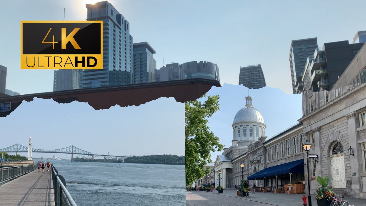 2 HOURS 4K ULTRA HD Downtown 🌇 Montreal Walking Tour ☀️ - YouTube