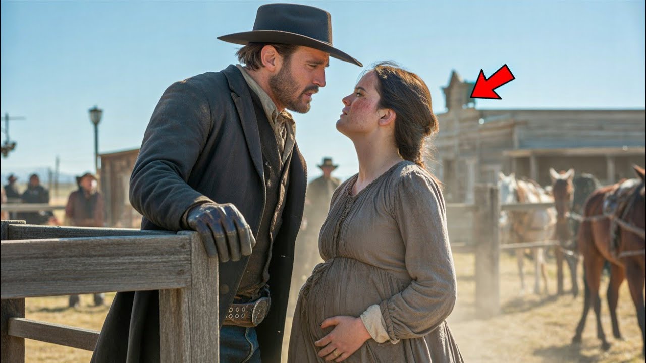 Lone Cowboy Claimed a Pregnant Widow at Auction — Until She Whispered, Baby Isn’t What You Think”