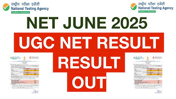 UGC NET Result OUT | UGC NET RESULT 2025 | UGC NET JUNE 2025 Result