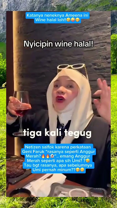 Mending minum Anggur Merah sekalian ga sih??🤣🤭🤪👻 #genifaruk