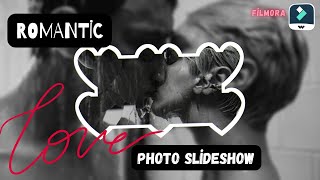 Romantic Love Photo Slideshow | Filmora 14 Tutorial screenshot 5