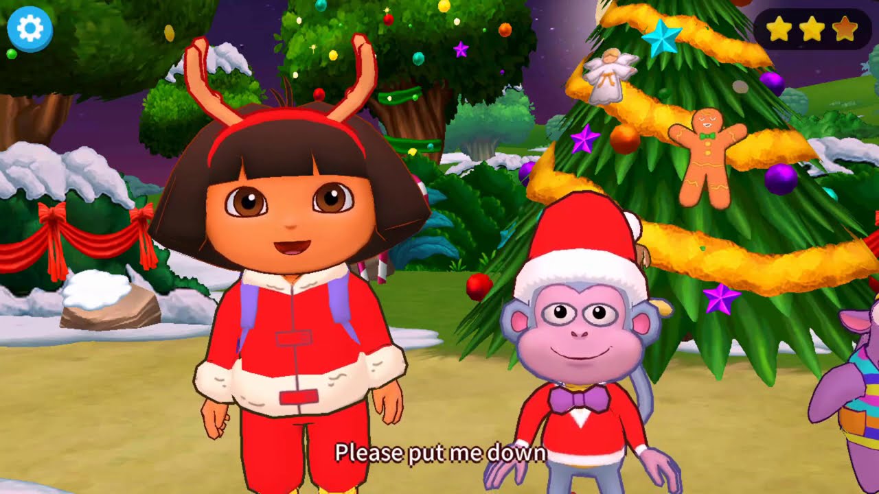 Dora and Friends the Explorer Adventure Merry Christmas Nick Jr Cartoon Games Ki