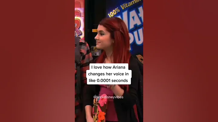I love how Ariana Grande changes her voice in like 0.0001