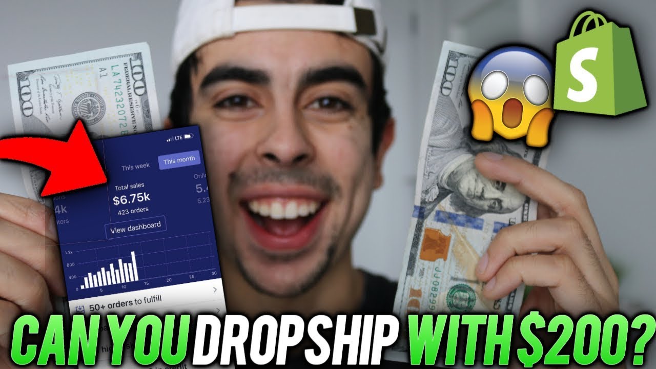 CAN YOU START DROPSHIPPING WITH ONLY $200 IN 2019? | Shopify Dropshipping