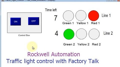 Traffic Light Control with Factory Talk and Emulator - Thiết kế giao diện với Factory Talk -Rockwell