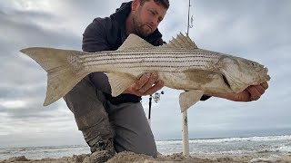 Surf Fishing LateApril on Long Island: Striped Bass in the Ocean Surf