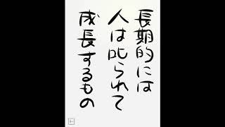 20091119 長期的には人は叱られて成長するもの