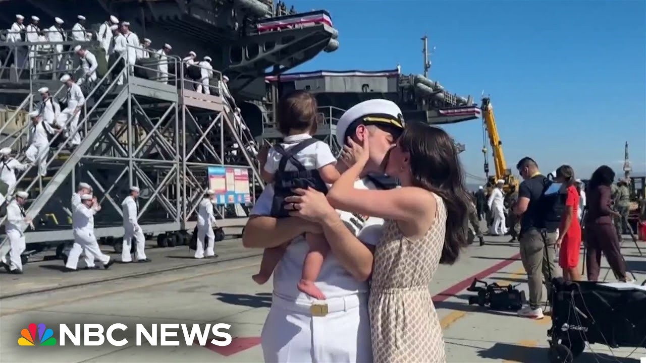 Joyous Reunion as USS Abraham Lincoln Returns Home