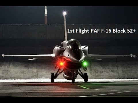 =HD= 1st Flight PAF F-16 Block 52+ (Pakistan)