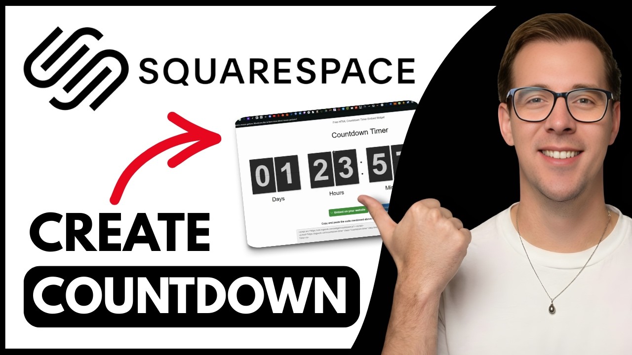 How To Create A Countdown In Squarespace (Step By Step) - YouTube