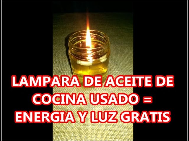 LUZ GRATIS LAMPARA DE ACEITE USADO 