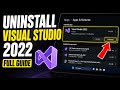 How to uninstall Visual Studio 2022 and components - Full Guide
