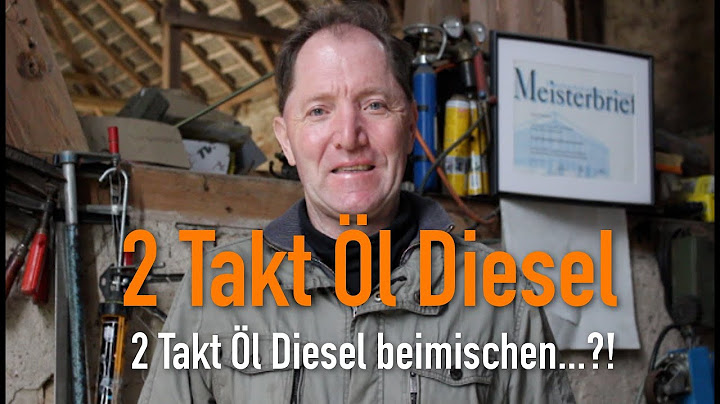 2 Takt Öl Diesel beimischen...?! Erklärt vom Kfz Meister