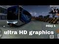 Indonesia bus simulator || ultra graphics | rain highway
