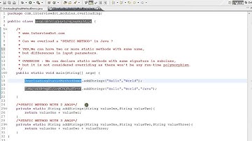 CAN WE OVERLOAD STATIC METHOD IN JAVA DEMO