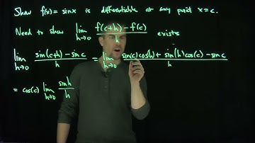 f(x)=sin(x) is a Differentiable Function
