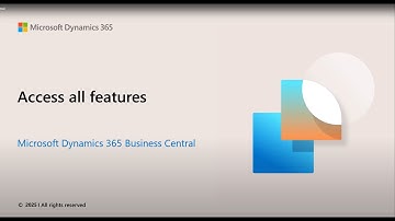 How to access all features in Business Central