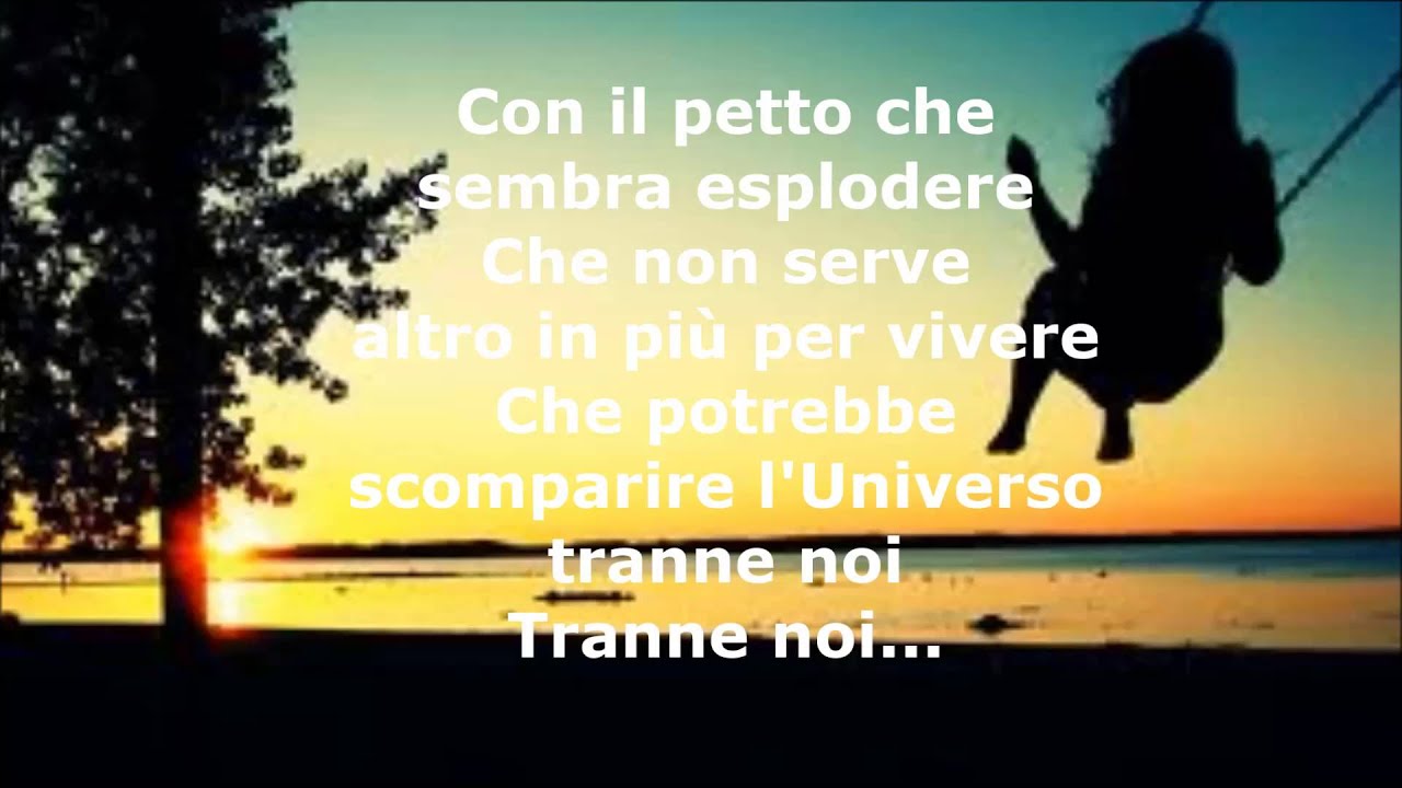 L'universo tranne noi+testo Max Pezzali YouTube L'universo tranne noi+testo Max Pezzali YouTube