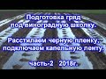 Подготовка гряд под виноградную школку 2018 часть2