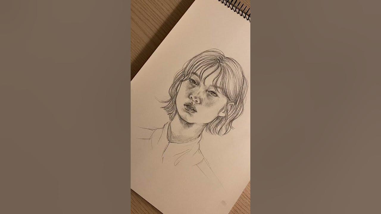 Hoyeon Jung Drawing - Lalisa Song Hoyeon Jung Drawing - Lalisa Song