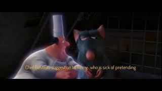 Chef Gusteau suggestion to Remy who is sick of pretending. Ratatouille