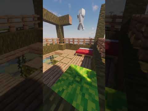 【マイクラ】　木の家4　影mod　(リメイク版、#マイクラ )