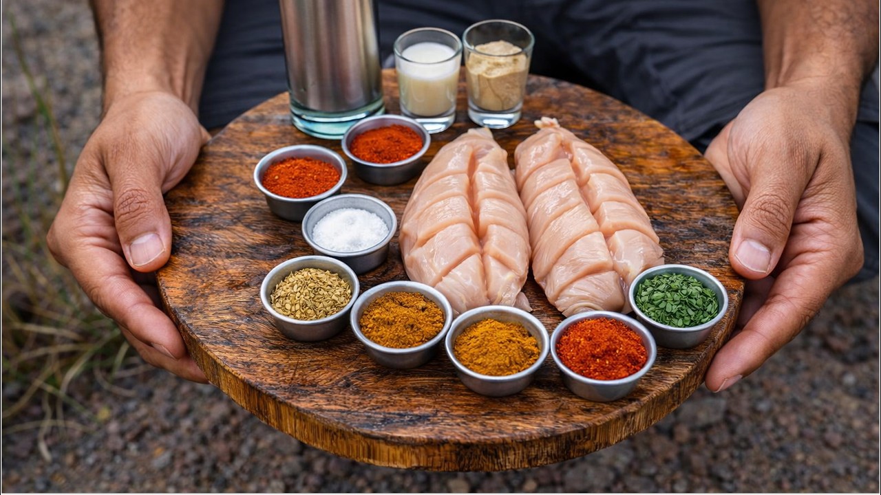 EP8 - Chicken tortilla in nature 🐓🐔 #asmr