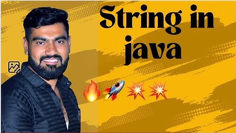 String in java | String in java in marathi | String class in java