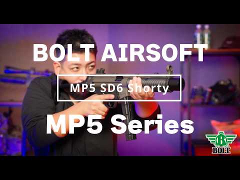 BOLT】重厚ボディ・精鋭リコイル！MP5 J ＆ SD6【電動ガン】 - YouTube