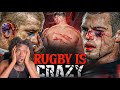 American Reacts to The Most BRUTAL Sport In The World | RUGBY Hardest Hits, Biggest Tackles