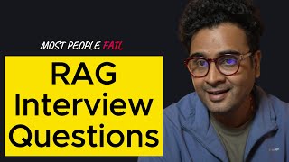 Most People FAIL RAG Interview Questions (Say This Instead) 2026