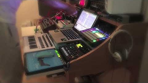 volca modular, moog dfam and 0 coast jam.