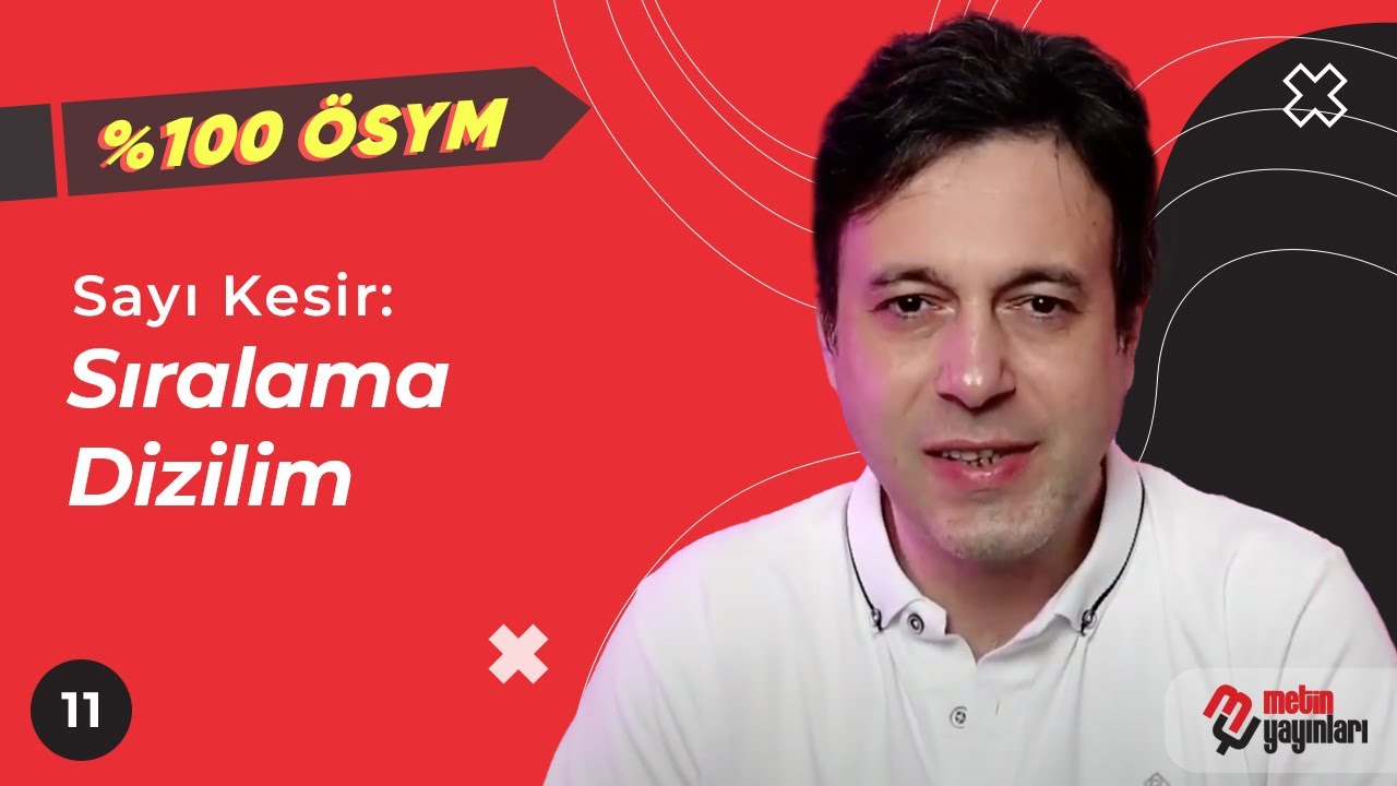 %100 ÖSYM / Sayı Kesir / Sıralama Dizilim #metinyayınlarıtv