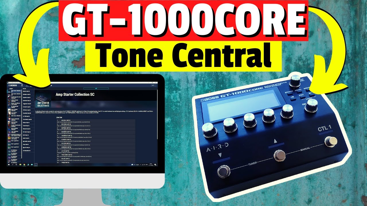 Boss GT-1000Core Tone Studio Tutorial - Tone Central 