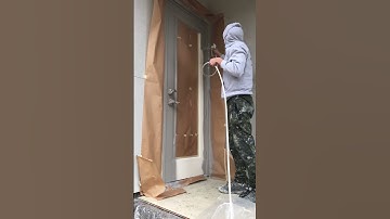 Spray paint Exterior door