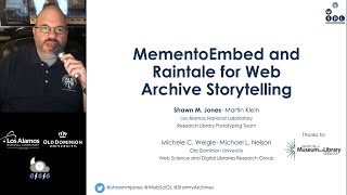 MementoEmbed and Raintale for Web Archive Storytelling