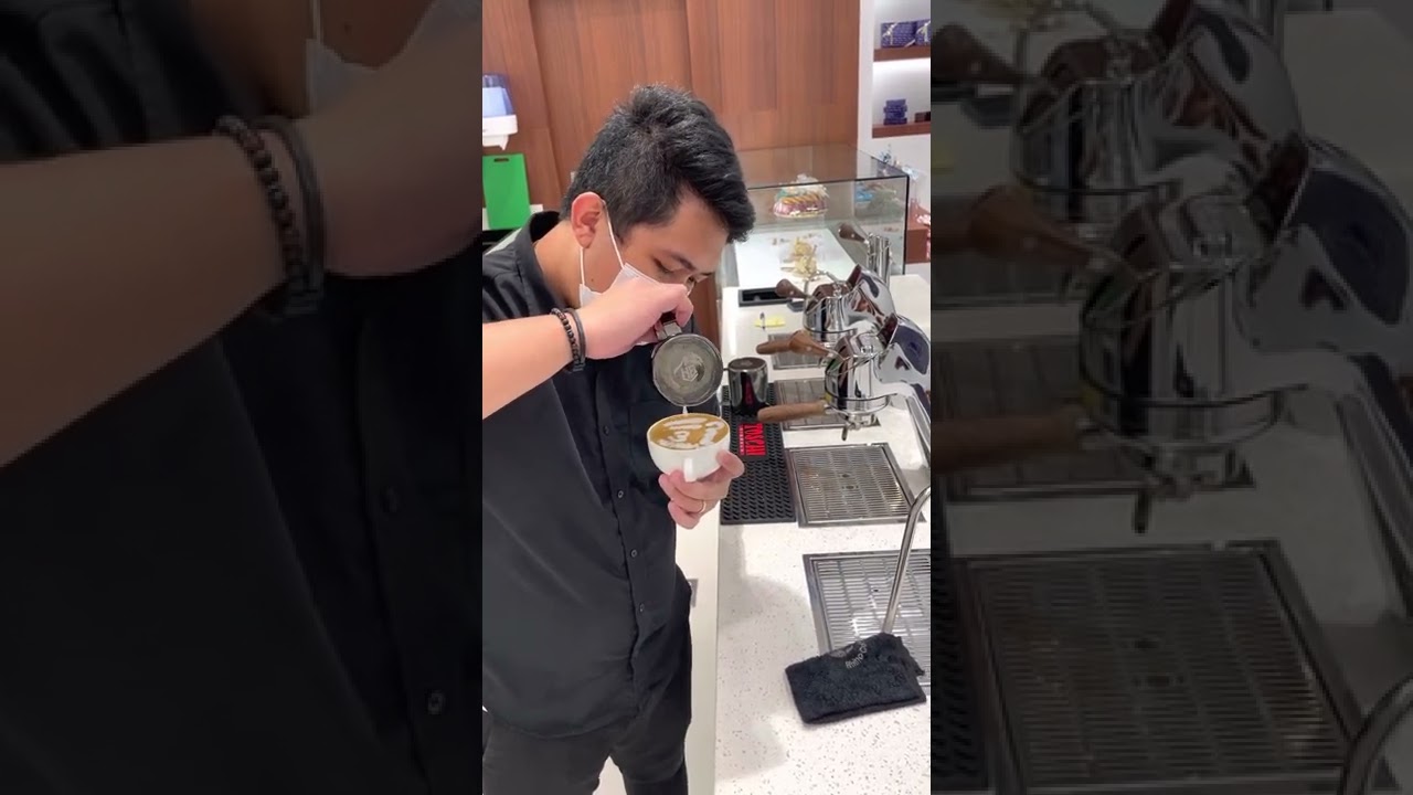 How to make Monkey Latte Art Barista Dubai YouTube