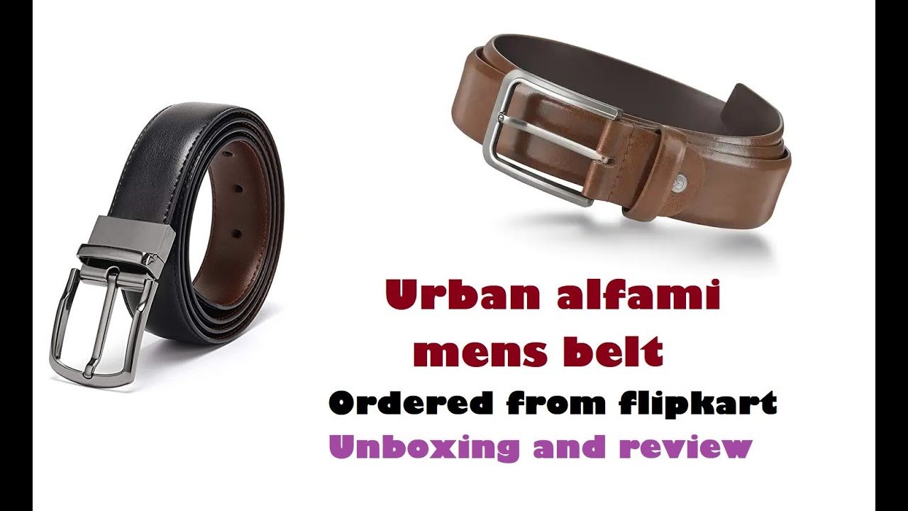 Urban Alfami mens belt.Flipkart.Unboxing YouTube