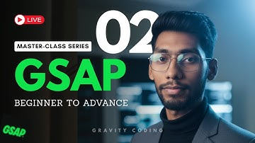 Master GSAP Animation 02 | Gravity Coding is Live 🔴