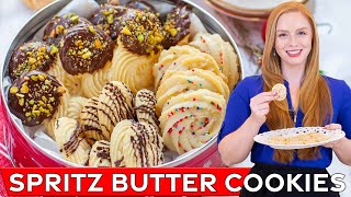 Mom's OldFashioned Spritz Butter Cookies  the best spritz cookies!