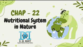Chapter 22 Nutritionl system in nature |Class 10 |GSEB|social science | SS | std 10 | English medium