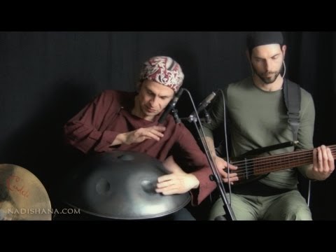 Nadishana - Kuckhermann - Metz trio, "SHU KHUR" (hang drum, percussion, fretless bass)