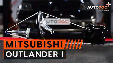 How to change front shock absorbers Mitsubishi Outlander 1 TUTORIAL | AUTODOC