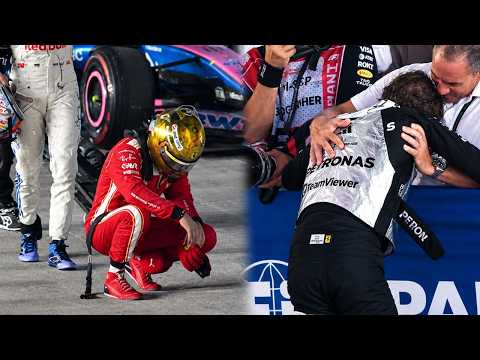 Lewis Hamilton & Kim Antonelli EXHAUSTED & Struggling to Stand after Hot Race at SingaporeGP 2026